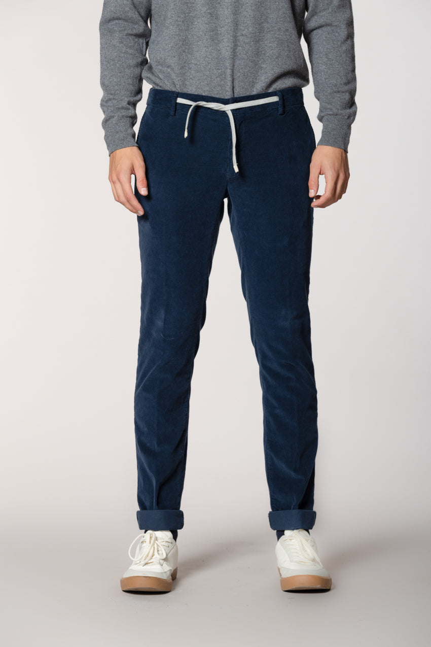 New York String pantalon chino jogger homme en velours 1500 côtes regular fit