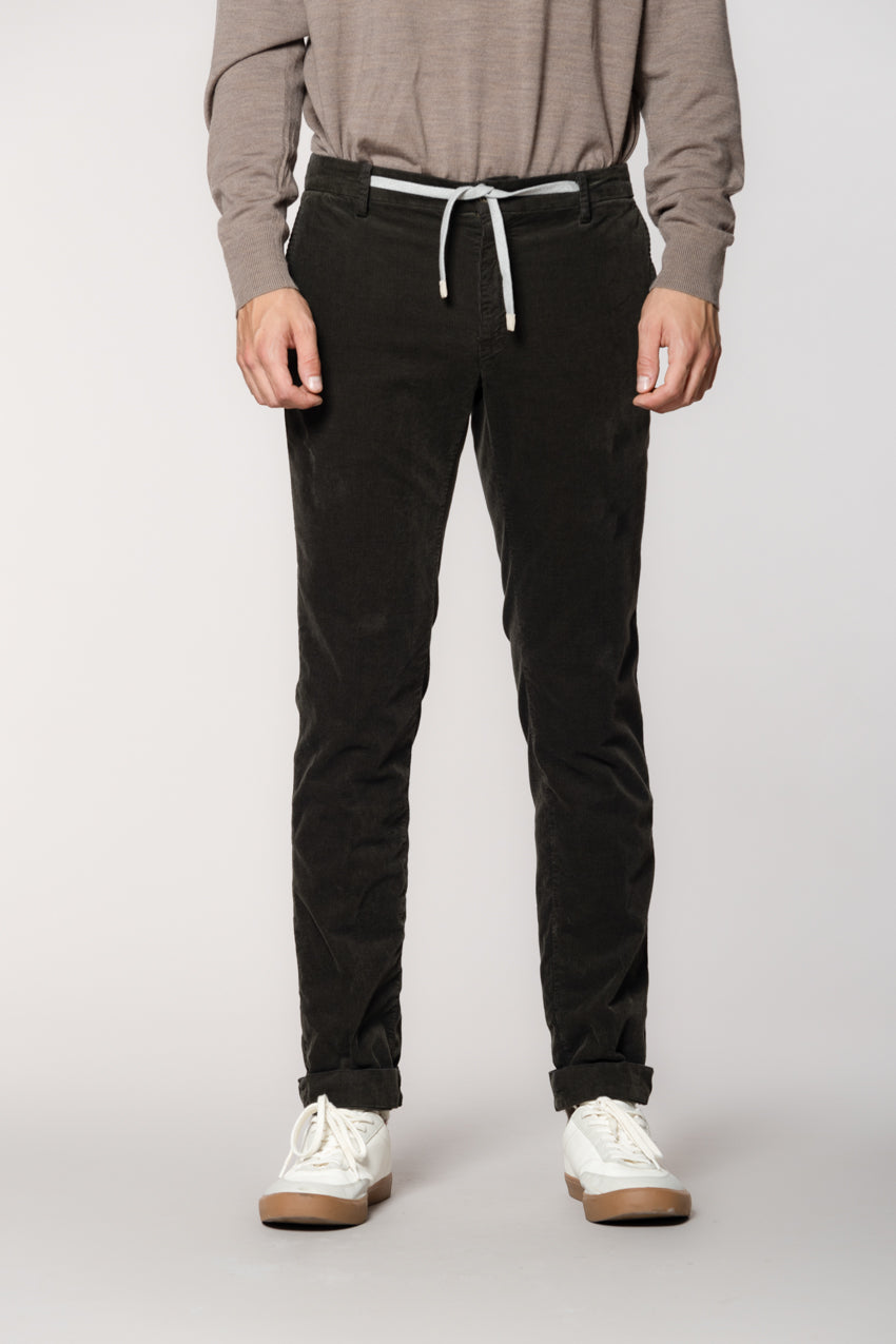 New York String pantalon chino jogger homme en velours 1500 côtes regular fit