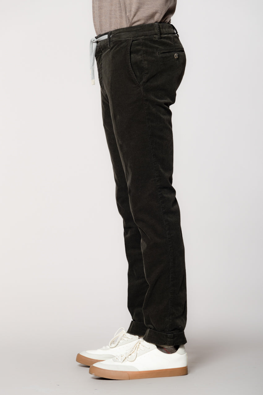 New York String pantalon chino jogger homme en velours 1500 côtes regular fit