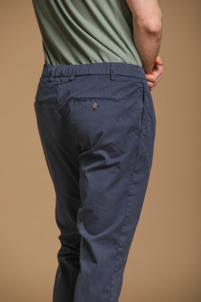 New York 1 Pinces City String men's pants in lightweight pima cotton twill regular fit