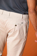 New York 1 Pinces City String men's pants in lightweight pima cotton twill regular fit