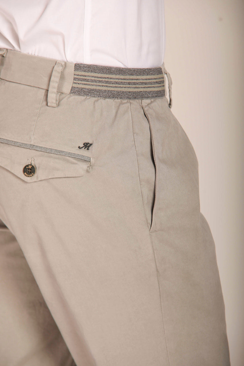 immagine 6 di pantalone chino uomo modello New York Elax 1Pinces di colore grigio, regular fit di Mason's