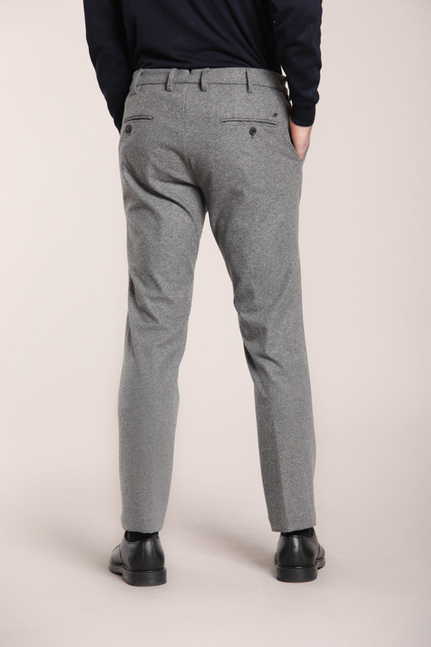 Foto 5 New York Sartoriale pantalone chino uomo sartoriale in jersey flanella regular fit