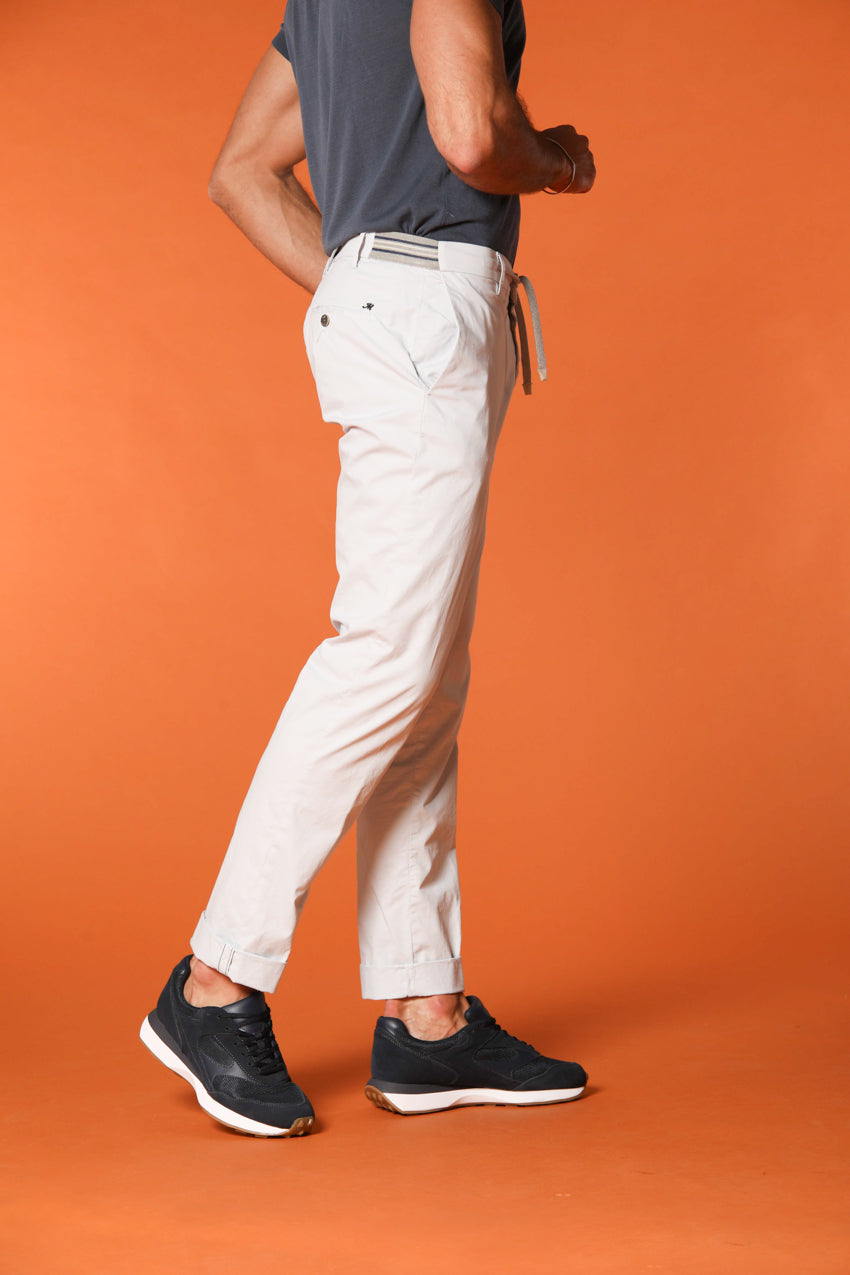 New York Side Elax men's chino jogger pants in pima cotton regular fit