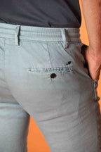 Milano Jogger pantalone uomo in twill di lino e cotone extra slim fit
