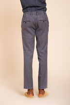 Milano Jogger men's chino pants in linen and cotton twill extra slim fit