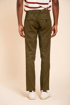 Milano Jogger men's chino pants in linen and cotton twill extra slim fit