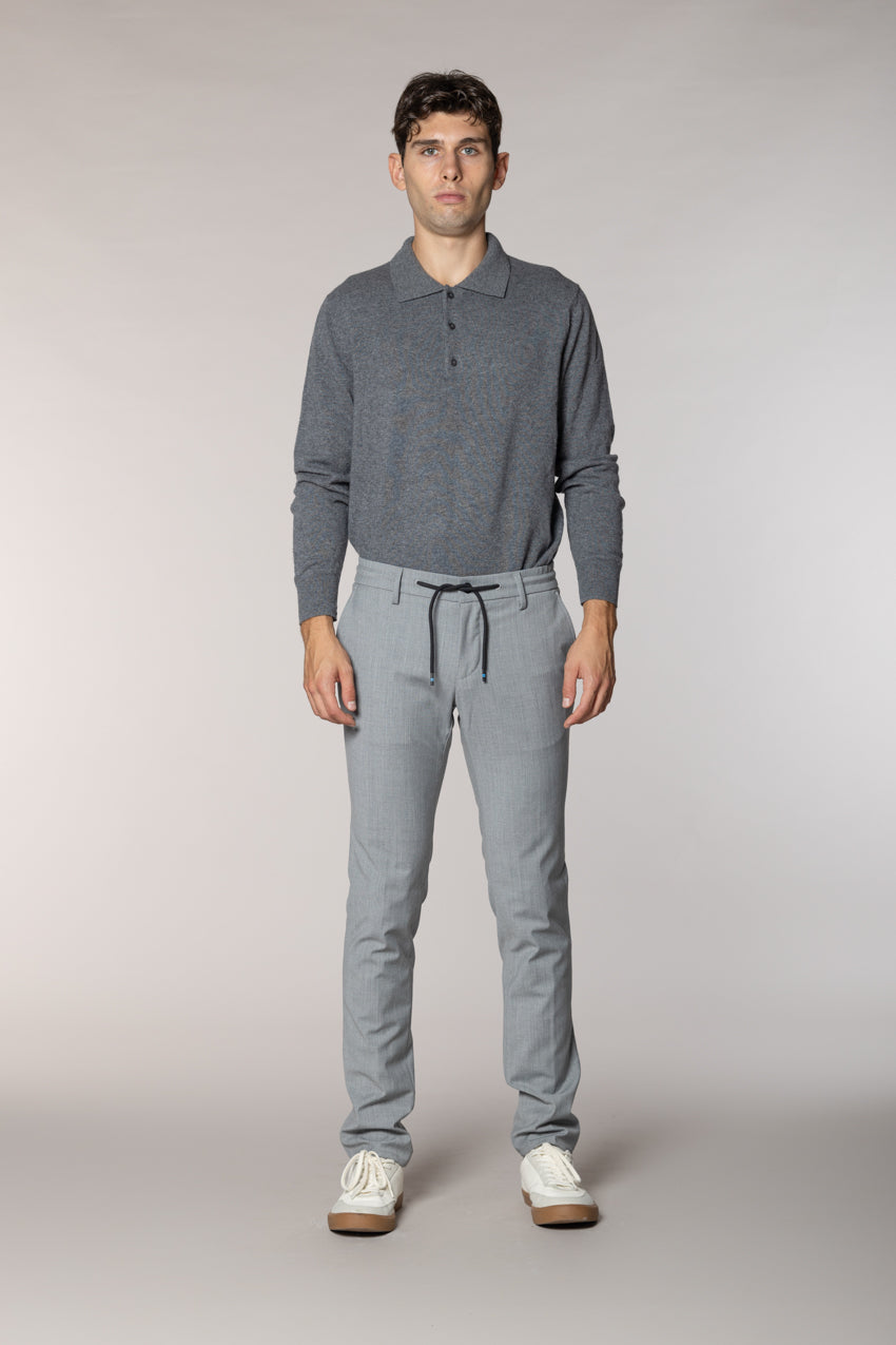 Milano Jogger pantalone chino uomo in lana extra slim fit