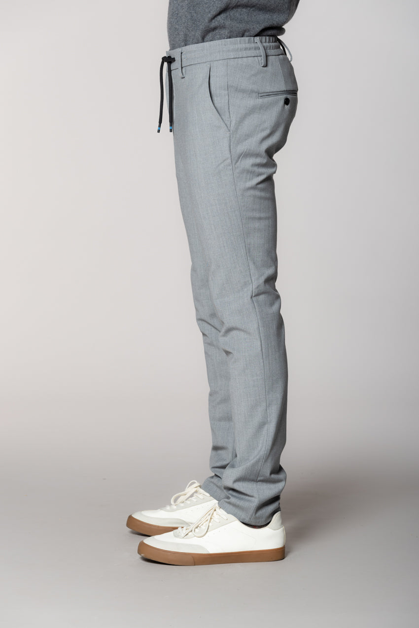 Milano Jogger pantalone chino uomo in lana extra slim fit