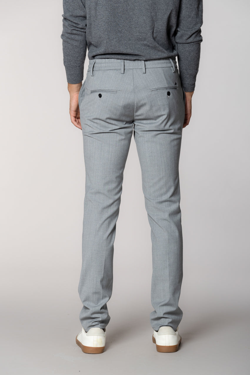 Milano Jogger pantalone chino uomo in lana extra slim fit