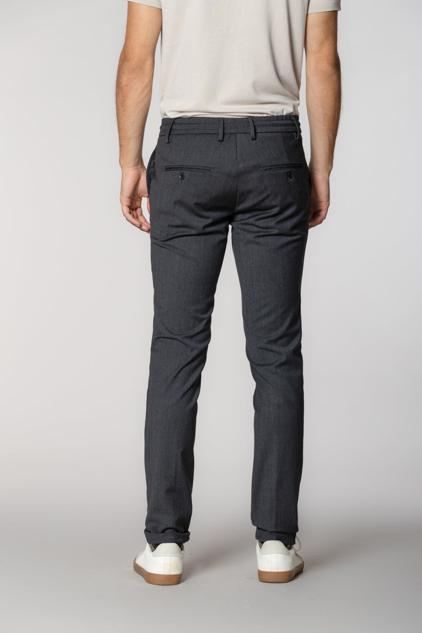 Milano Jogger pantalone chino uomo in lana extra slim fit