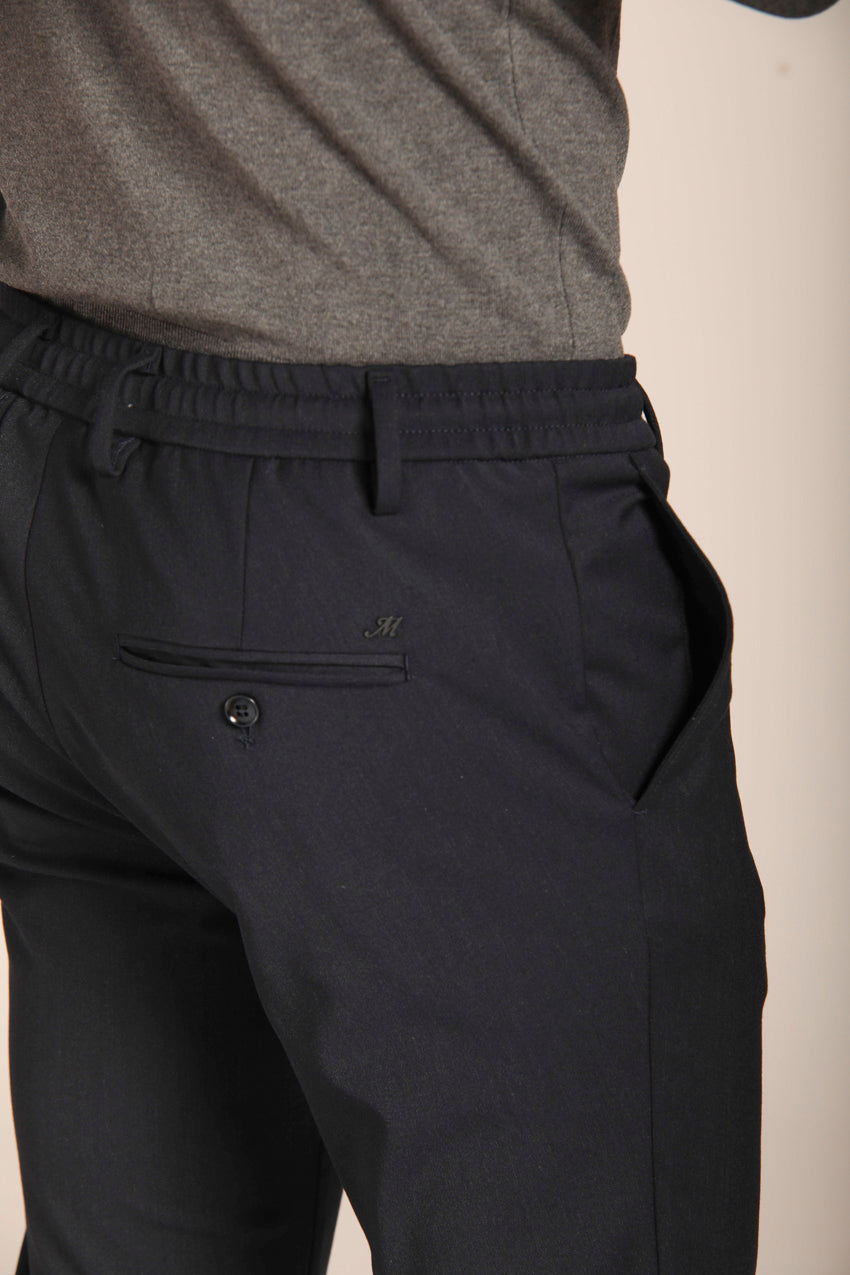 Milano Jogger Herren Chinohose aus Wolle extra slim fit