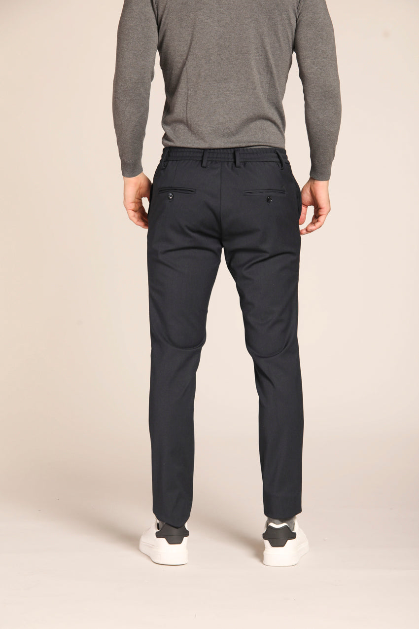 Milano Jogger Herren Chinohose aus Wolle extra slim fit