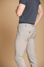 Milano Jogger Herren Chino Hose aus Wolle Travel Extra Slim Fit