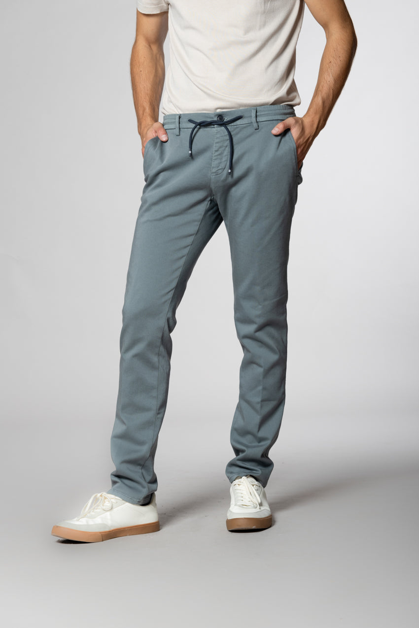 Milano Jogger Travel pantalone chino uomo in jersey active 4.0 extra slim fit