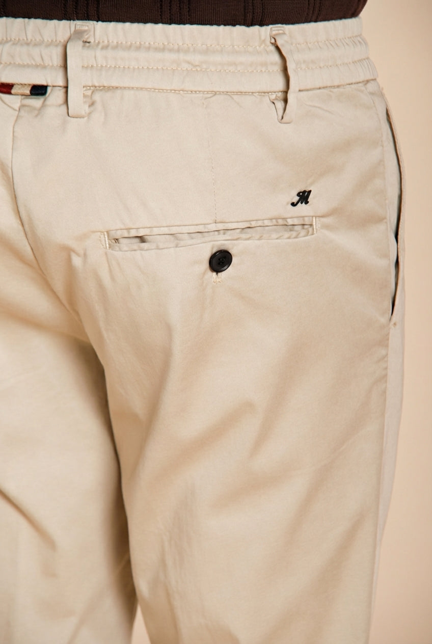 Milano Jogger Travel men's chino pants in technical travel stretch satin extra slim fit