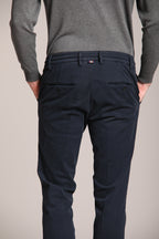 Foto 4 Milano Jogger pantalone chino uomo in gabardina stretch extra slim fit