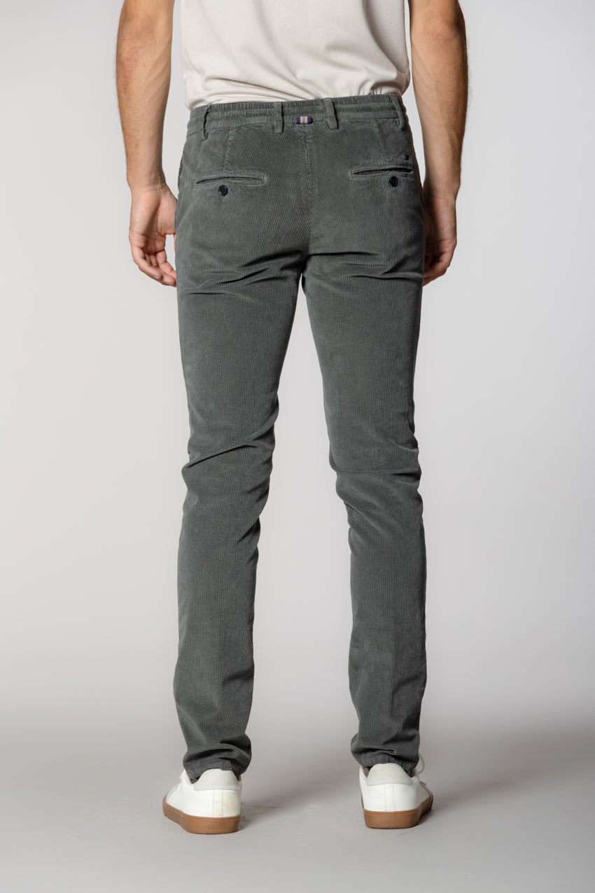 Milano Jogger pantalone chino uomo in velluto 500 righe extra slim fit