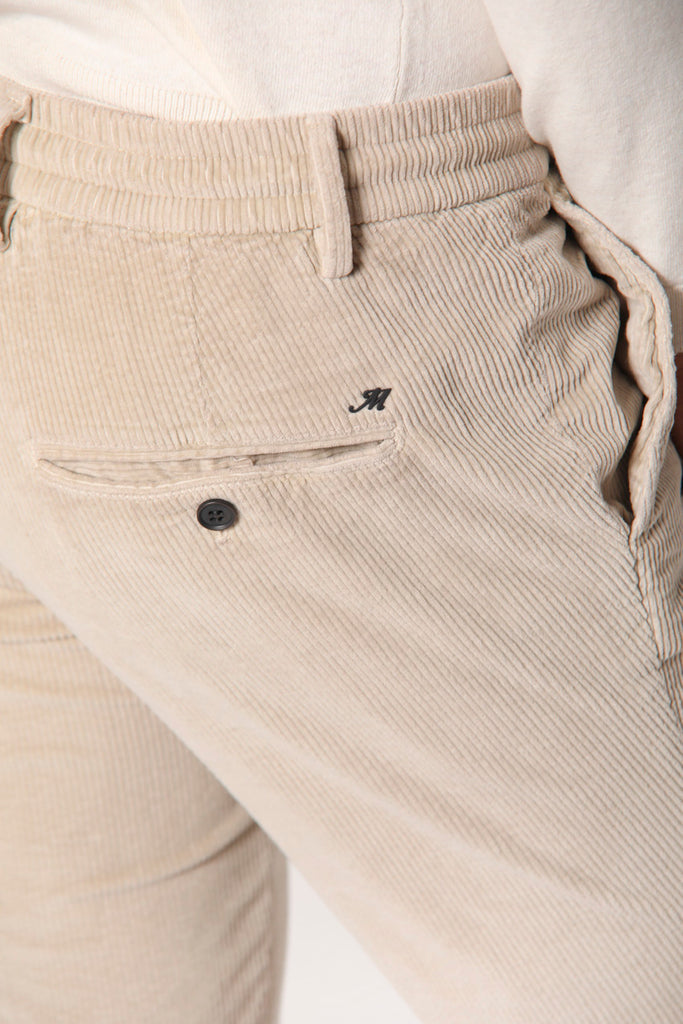 Milano Jogger man velvet chino pants 500 stripes extra slim