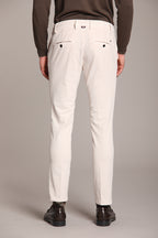 Foto 4 Milano Jogger pantalone chino uomo in velluto 500 righe extra slim fit