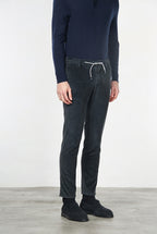 Milano Jogger men's chino trousers in velvet 500 extra slim fit stripes