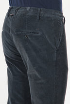 Milano Jogger men's chino trousers in velvet 500 extra slim fit stripes