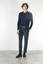 Milano Jogger men's chino trousers in velvet 500 extra slim fit stripes