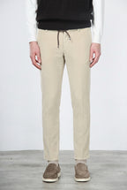 Milano Jogger pantalone chino uomo in velluto 500 righe extra slim fit