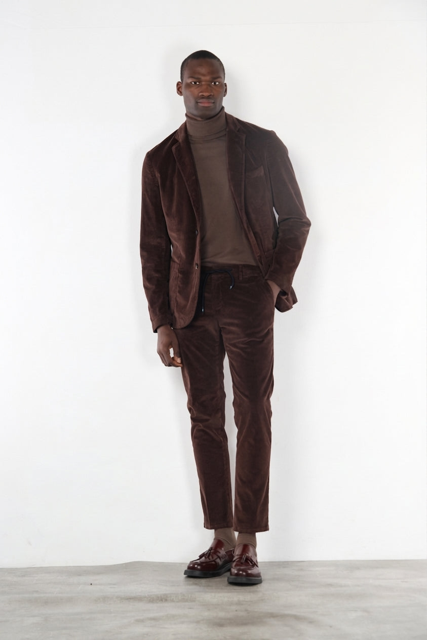 Milano Jogger men’s chino pants in 500-wale corduroy, extra slim fit