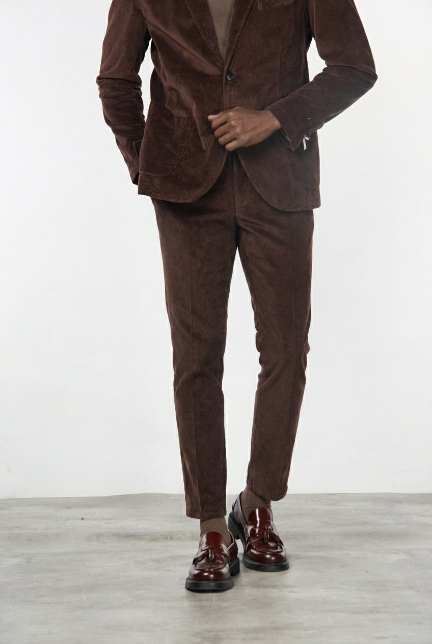 Milano Jogger men’s chino pants in 500-wale corduroy, extra slim fit
