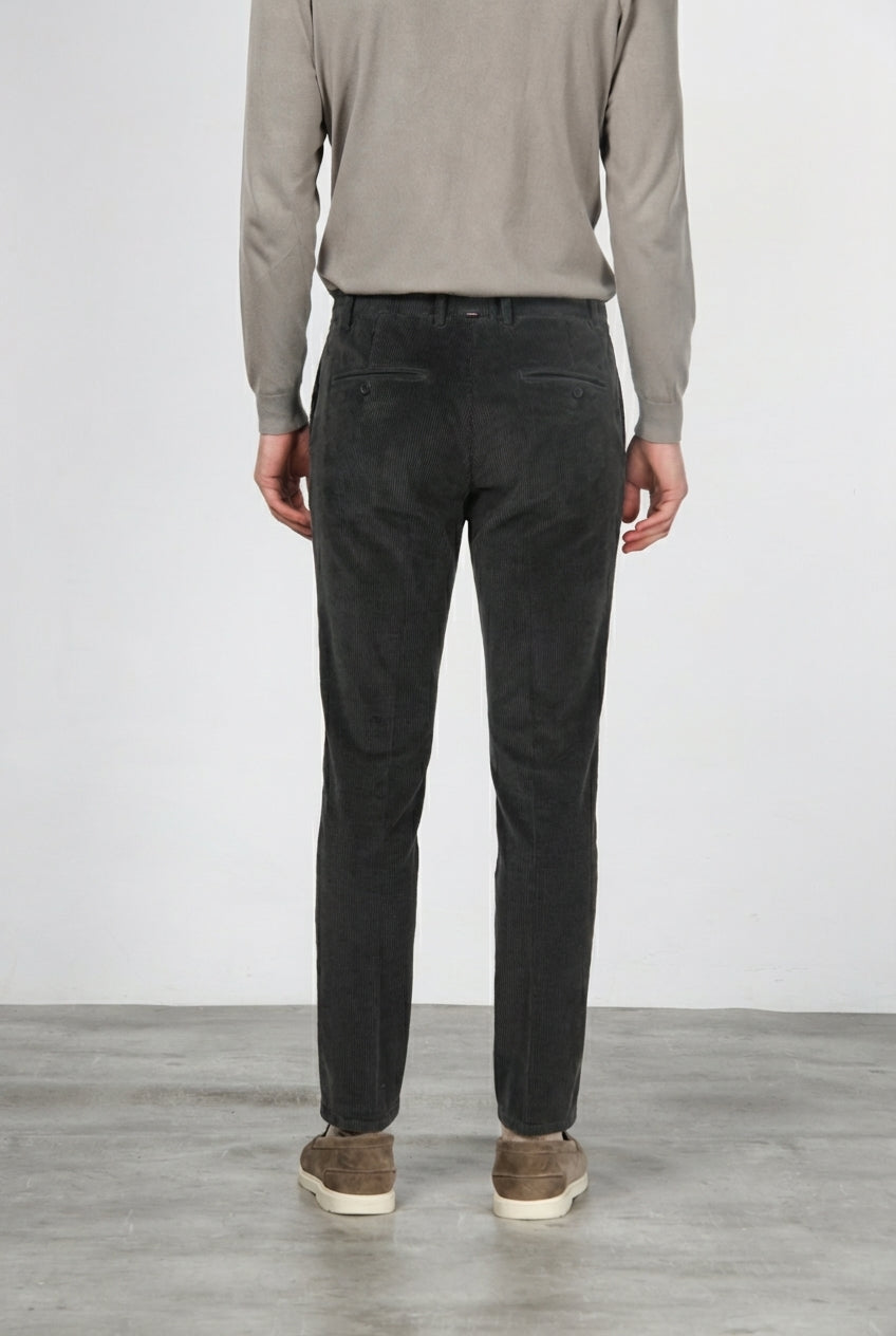 Milano Jogger pantalone chino uomo in velluto 500 righe extra slim fit