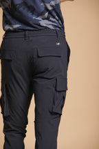 Chile Jogger pantalone cargo uomo in jersey supertecnico extra slim fit