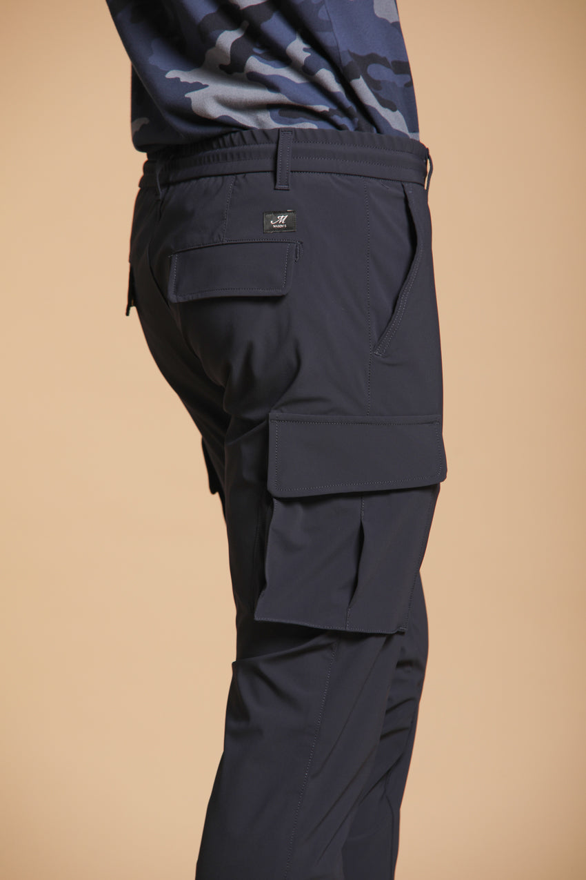 Chile Jogger pantalone cargo uomo in jersey supertecnico extra slim fit