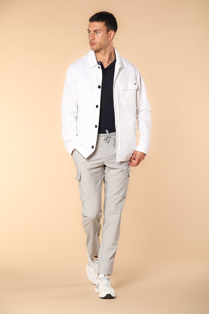 Chile Jogger men's cargo pants in travel wool extra slim fit