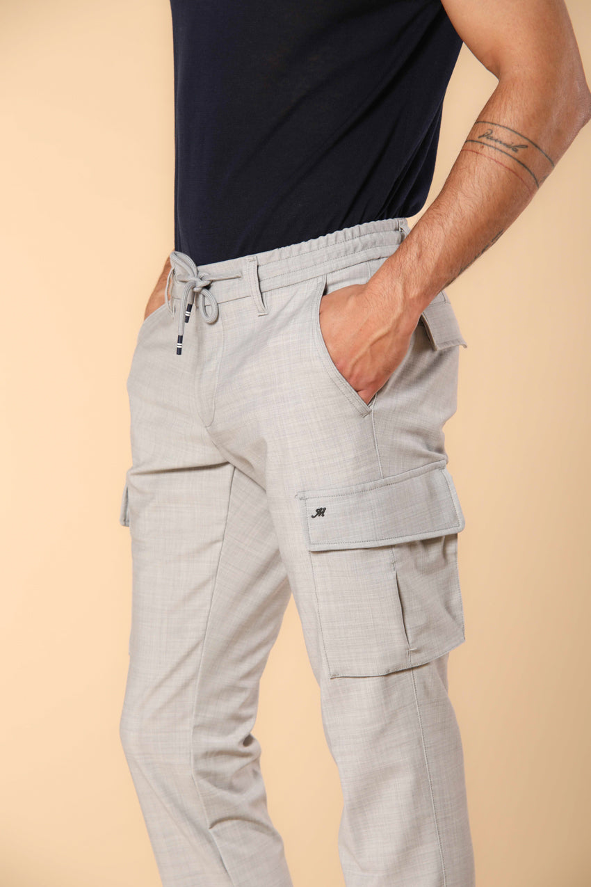 Chile Jogger men's cargo pants in travel wool extra slim fit