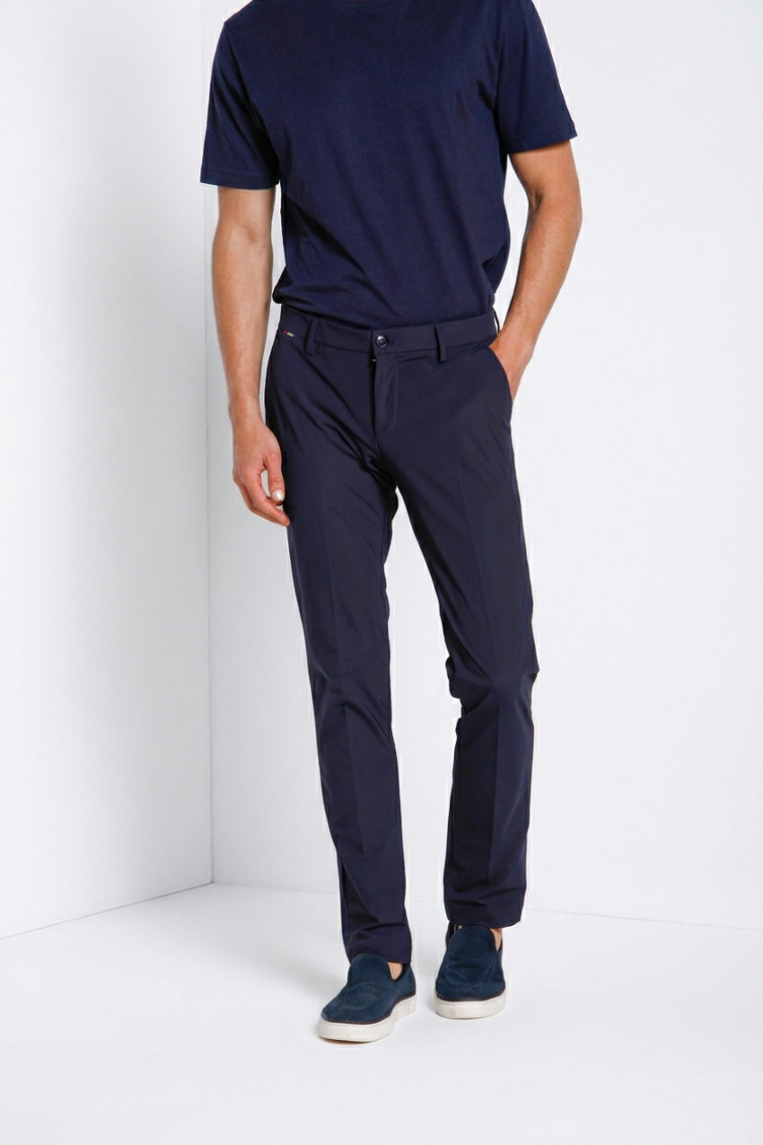 Milano Dynamic pantalone chino jogger uomo in jersey super tecnico extra slim fit