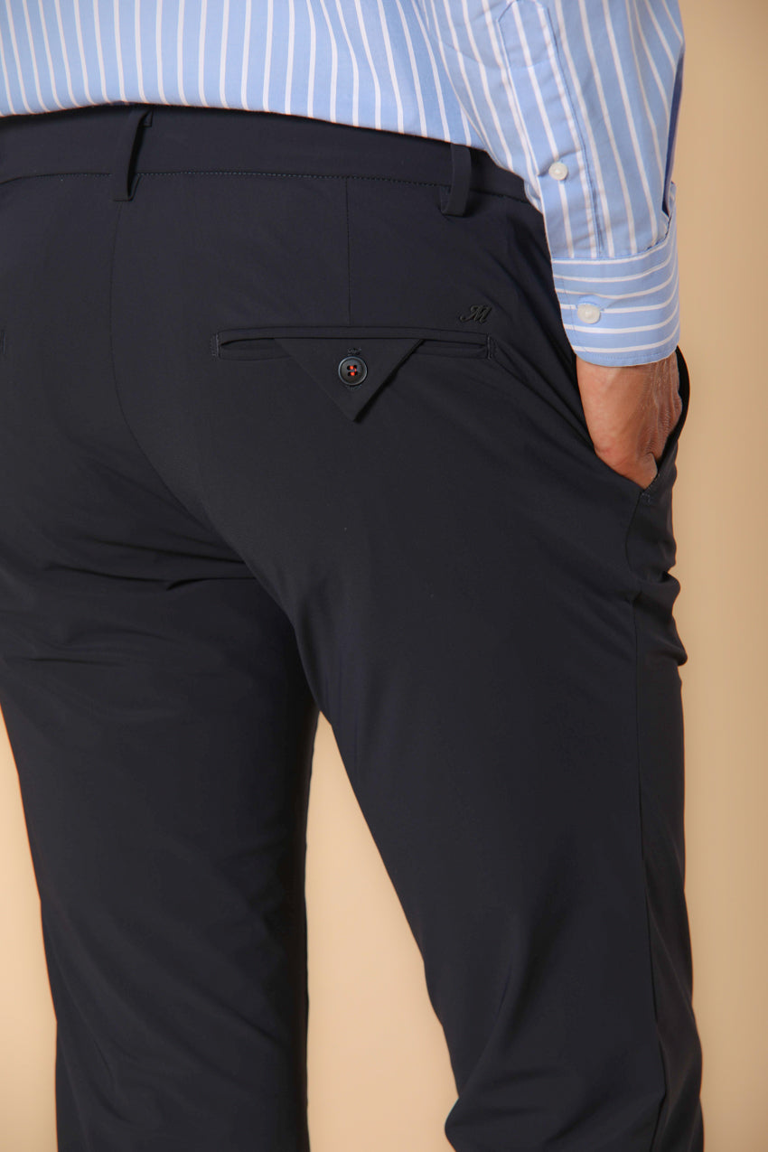 Milano Dynamic men's chino jogger pants in super technical jersey extra slim fit