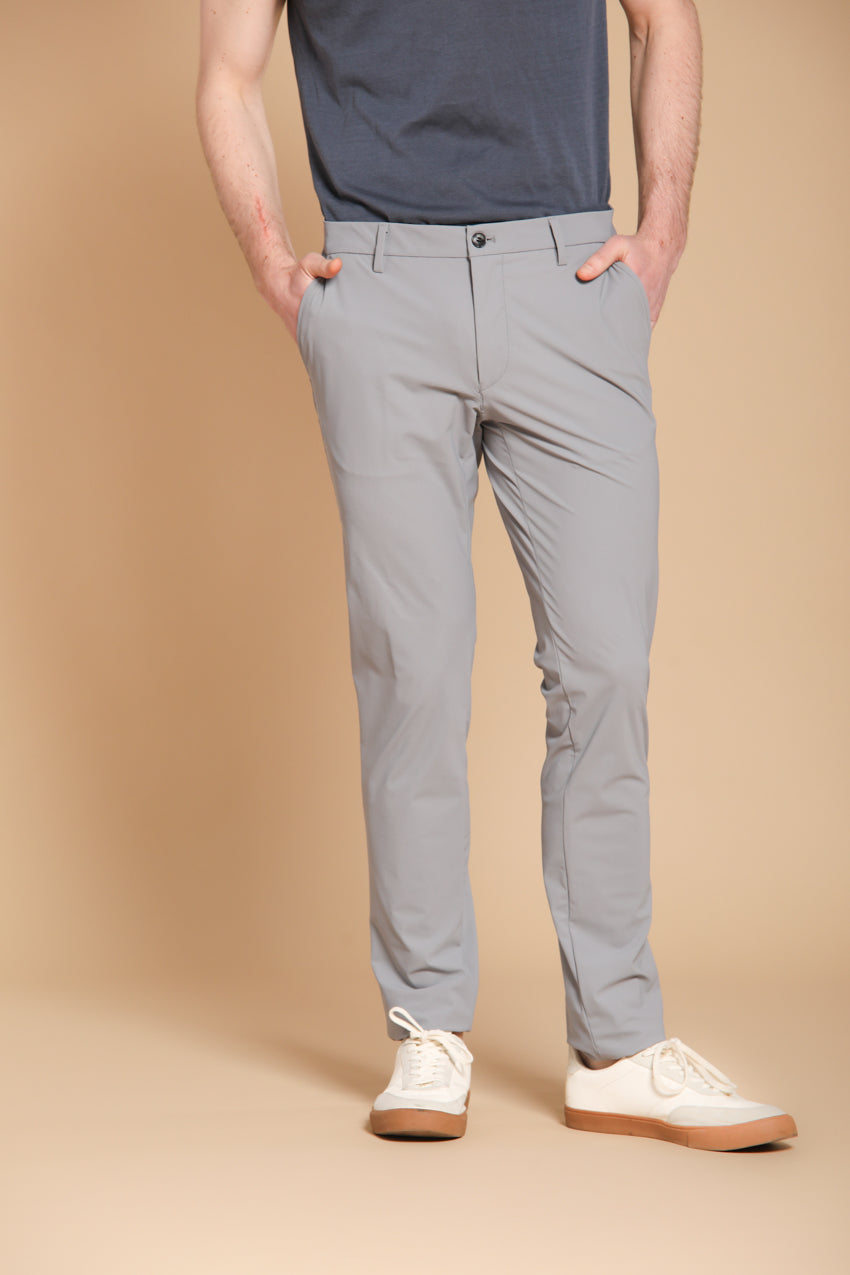 Milano Dynamic men's chino jogger pants in super technical jersey extra slim fit