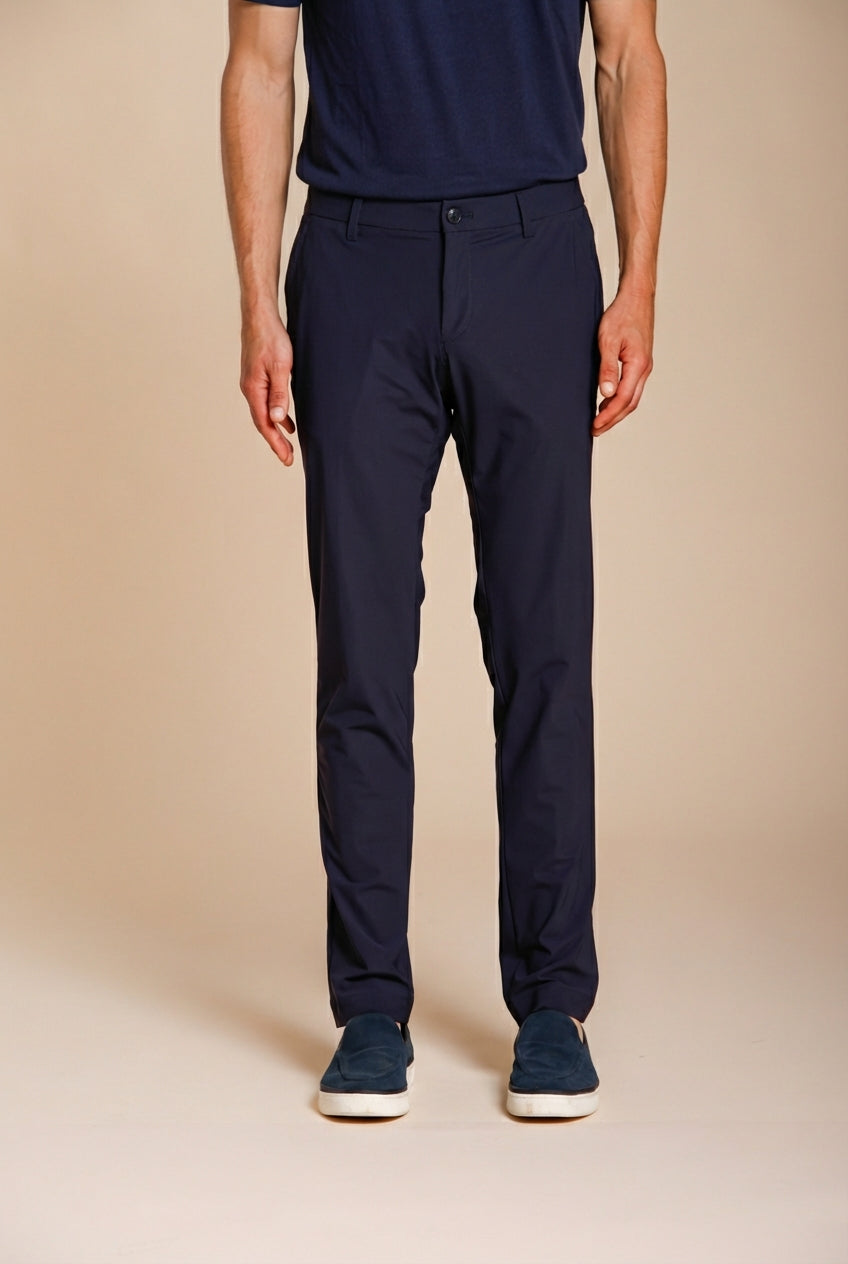Milano Dynamic men's chino jogger pants in super technical jersey extra slim fit