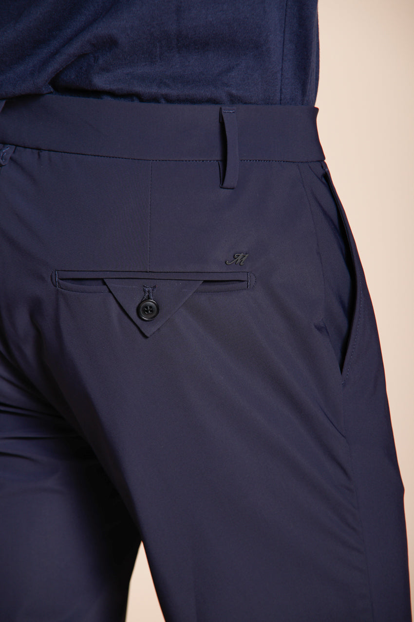 Milano Dynamic men's chino jogger pants in super technical jersey extra slim fit