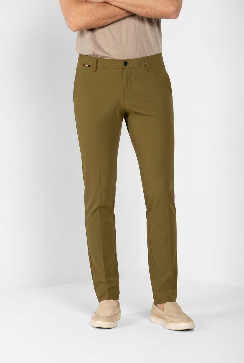 Milano Dynamic men's chino jogger pants in super technical jersey extra slim fit