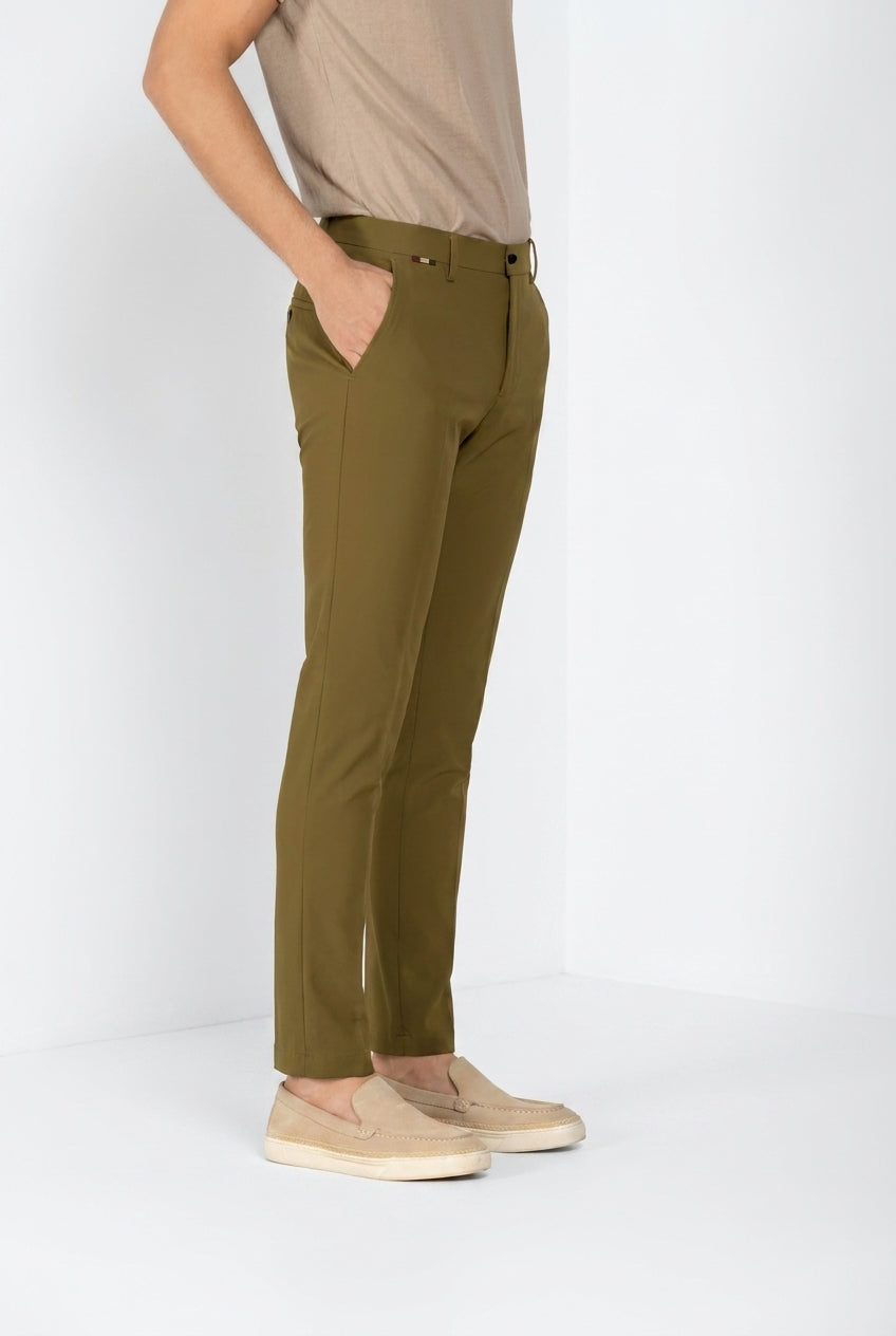 Milano Dynamic men's chino jogger pants in super technical jersey extra slim fit