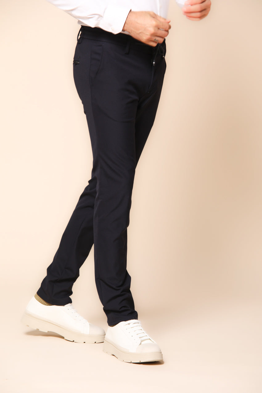 Milano Jogger Dynamic pantalone chino uomo in jersey tecnico extra slim