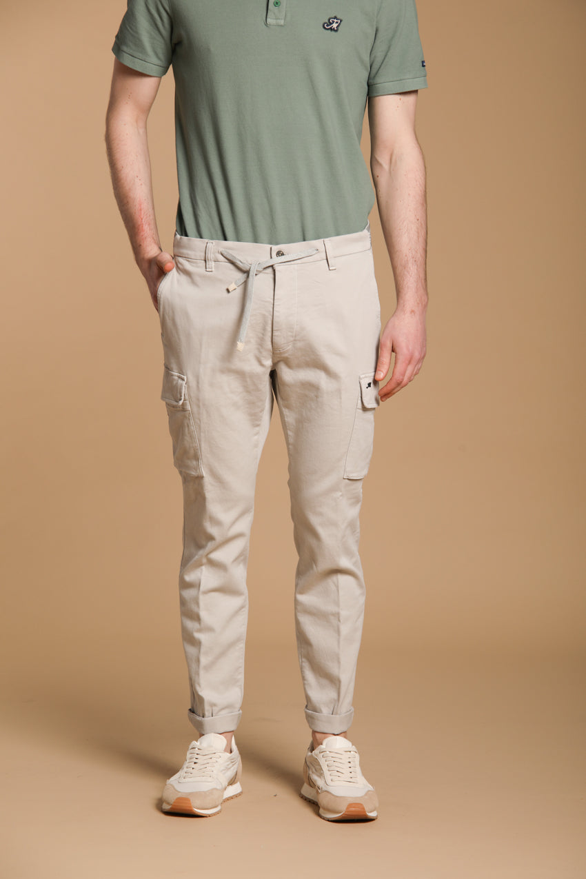 Chile Golf men's cargo jogger pants in stretch jersey carrot fit