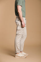 Chile Golf men's cargo jogger pants in stretch jersey carrot fit
