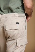 Chile Golf men's cargo jogger pants in stretch jersey carrot fit