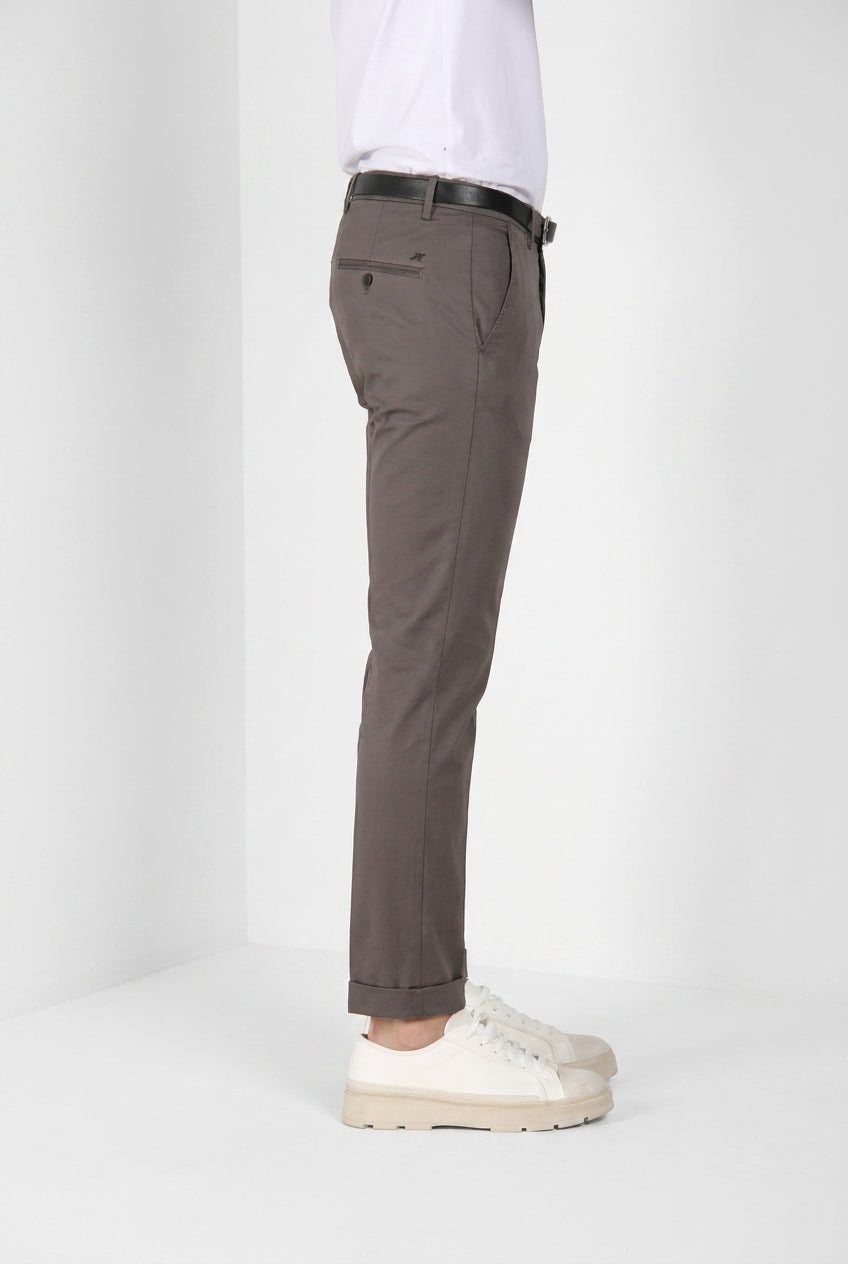 Torino Travel men's chino pants in technical travel stretch satin slim fit
