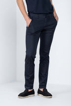 Torino Travel pantalone chino uomo in raso tecnico travel stretch slim fit