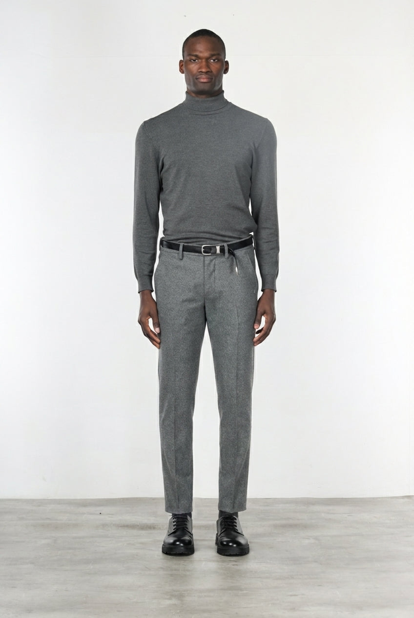 Torino Jog pantalone chino uomo in jersey flanella slim fit
