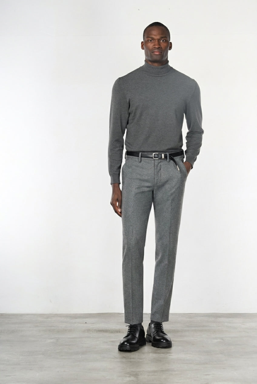 Torino Jog pantalone chino uomo in jersey flanella slim fit